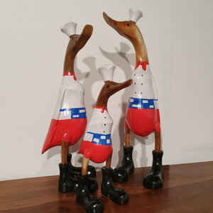 Houten eend &quot;Cook&quot;