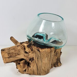 Molten Glass on wood