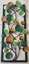 Wanddeco "Balltree in frame" Brown-green