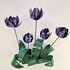 Wanddeco Tulip 3D "Purple" _